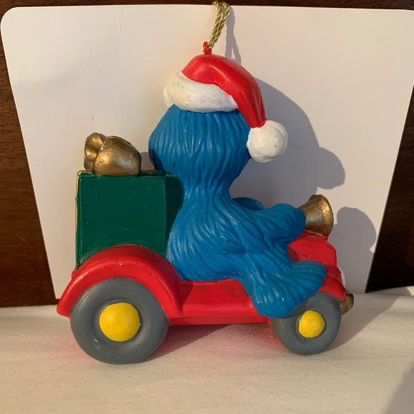 Vintage Sesame Street Cookie Monster,Oscar The Grouch & Winnie the Pooh Ornament - Picture 10 of 13